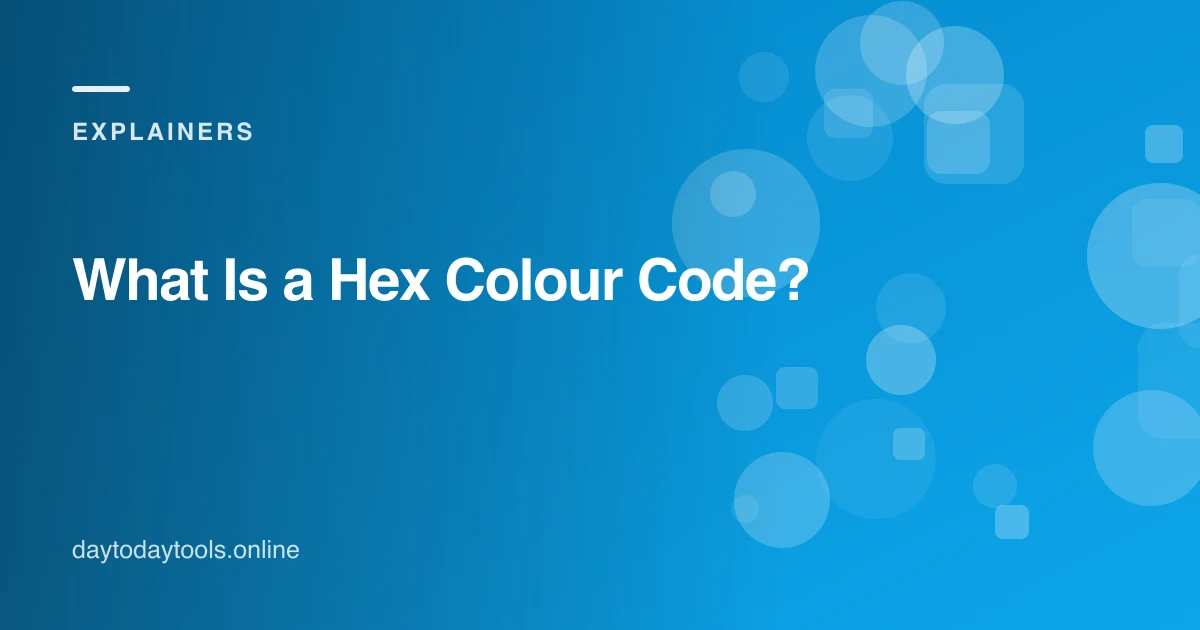 What Is a Hex Colour Code?